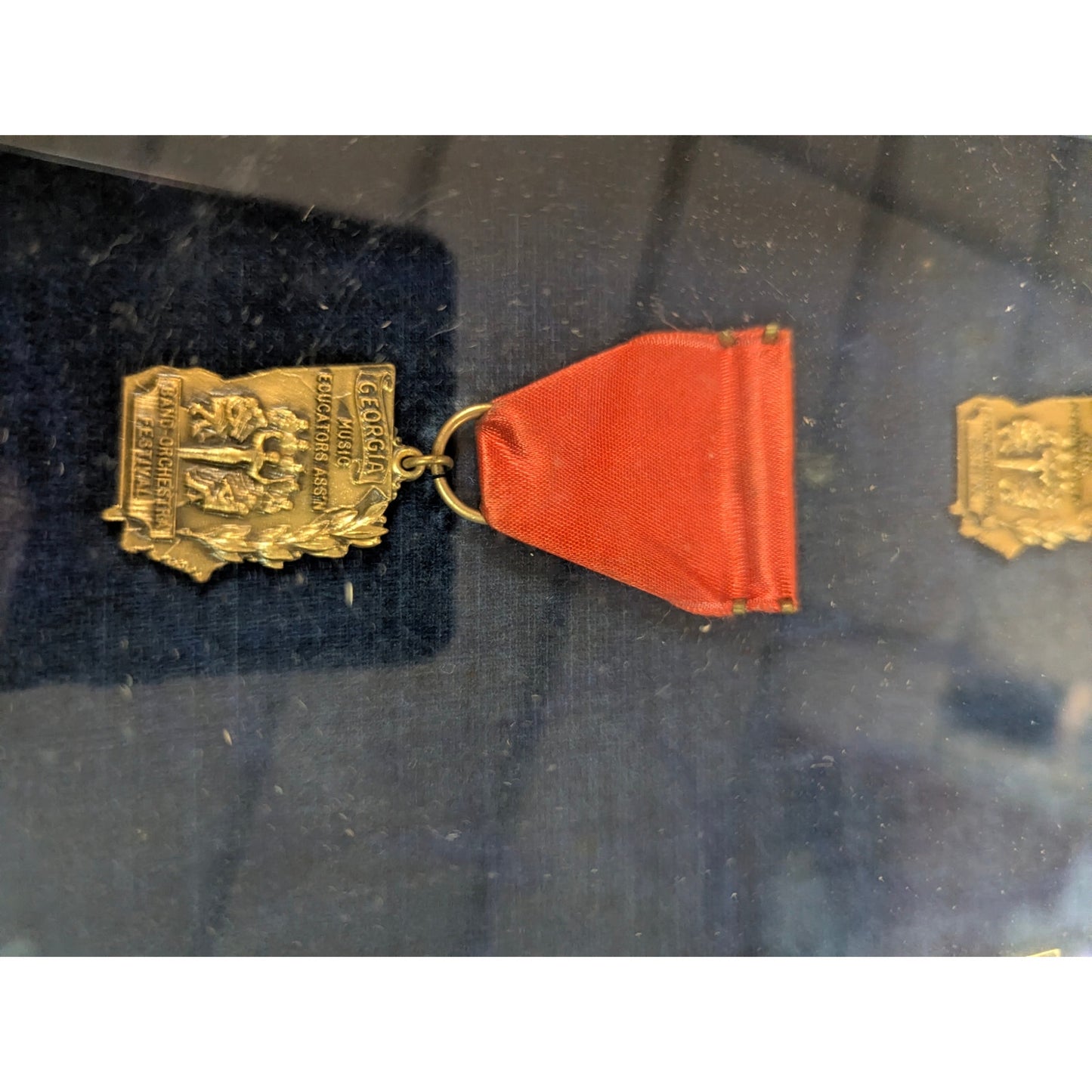 Georgia Music Educators Assn. Medals Shadow Box Band Orchestra Festival