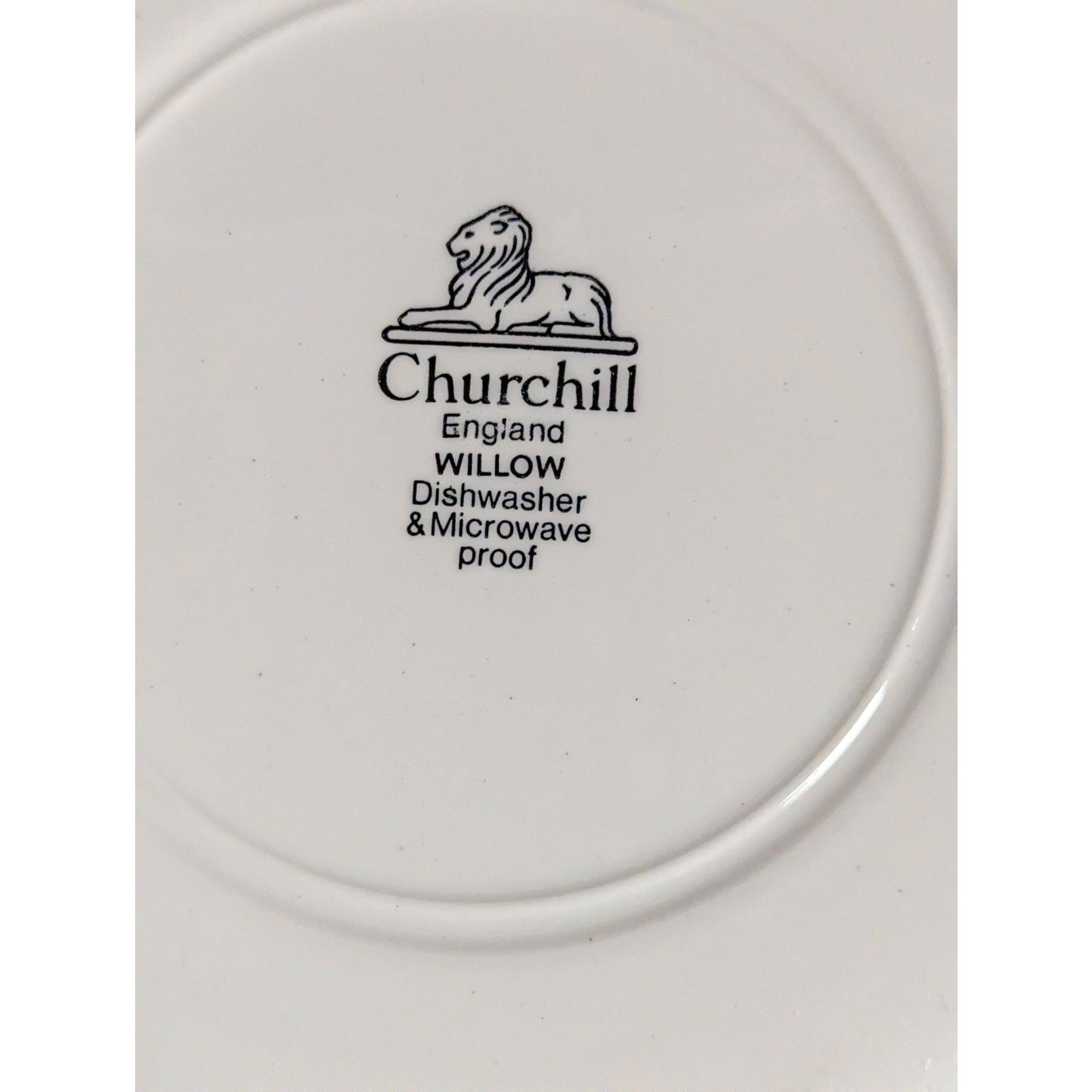 Vintage Churchill Blue Willow Dinner Plates Set of 3 English Ironstone
