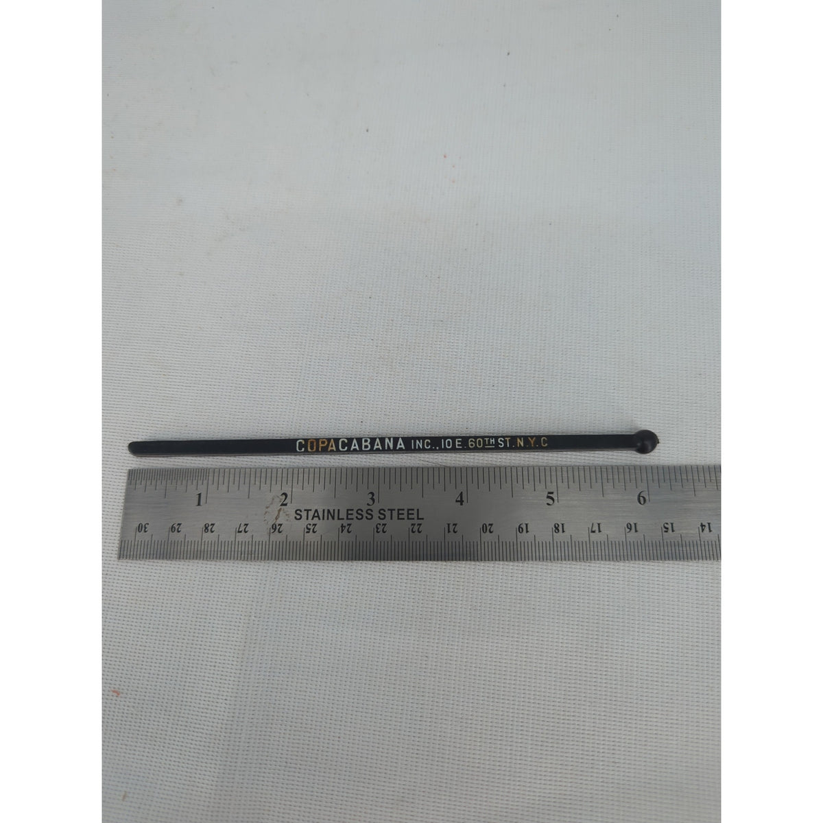 Vintage Copacabana Nightclub Promotional Swizzle Stick NYC