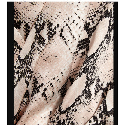 L'Agence Maeve Snake Print Wide-Leg Jumpsuit Spaghetti Straps pockets size 4 NEW