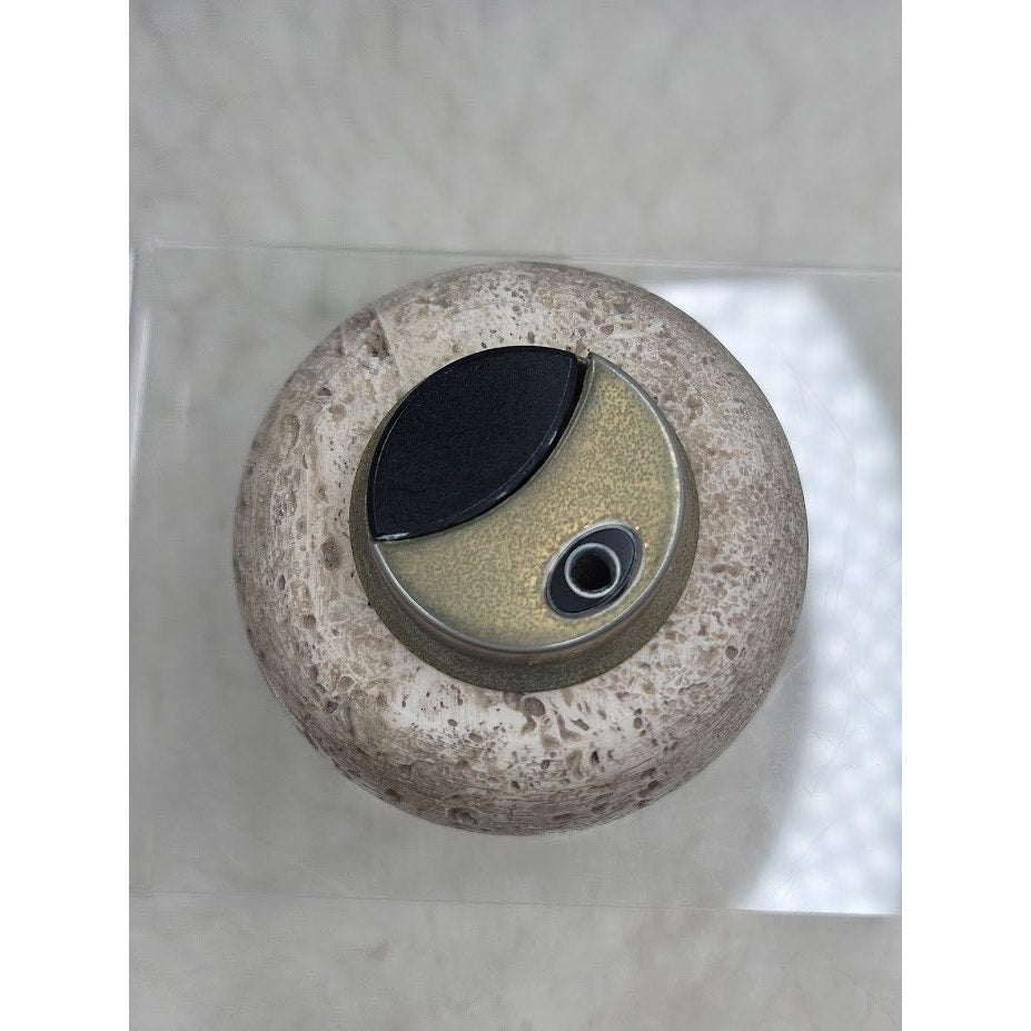 Vintage Nico 1900 Matroes S.A. Travertine Stone Table Lighter MidCentury Spanish