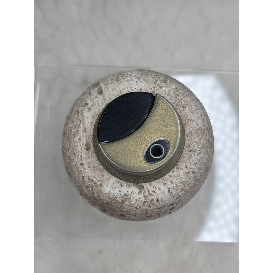 Vintage Nico 1900 Matroes S.A. Travertine Stone Table Lighter MidCentury Spanish