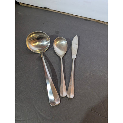 Vintage Spirit American Stainless Steel Flatware Set 46 pcs. MCM Modern design