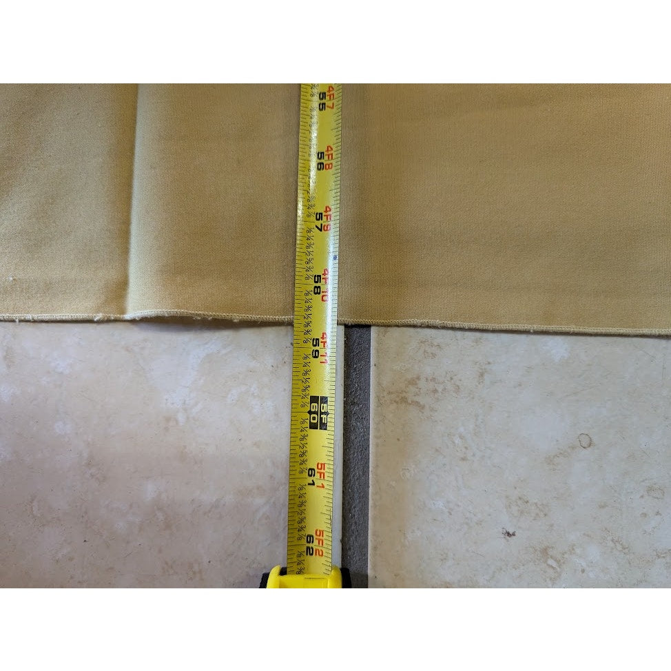 Vintage HARVEST gold oblong rectangle tablecloth 77" x 58.6" rolled edge
