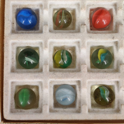 Vintage Glass Marbles Bulk Job Lot Collection 9/16" Player Size #L2 mixed 36