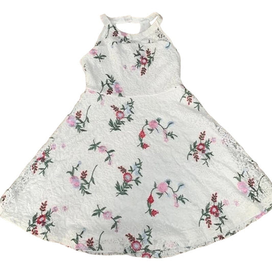 Blush by Us Angels Girls' Sleeveless Embroidered Lace Dress Size 14 in Ivory NWT