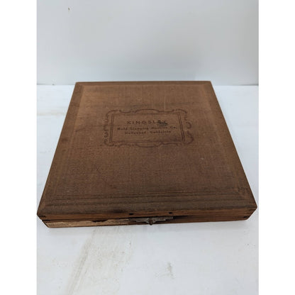 KINGSLEY hot FOIL Stamping Printer letters Typeset ROMAN lower case ,Wood Box
