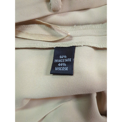 Linda Allard Ellen Tracy Tan Tailored Career Pants Medium Weight Fabric Size 4