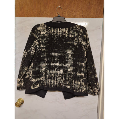 Monroe & main 2 pc. Skirt Set Size 16 Black White Abstract wiggle career avant