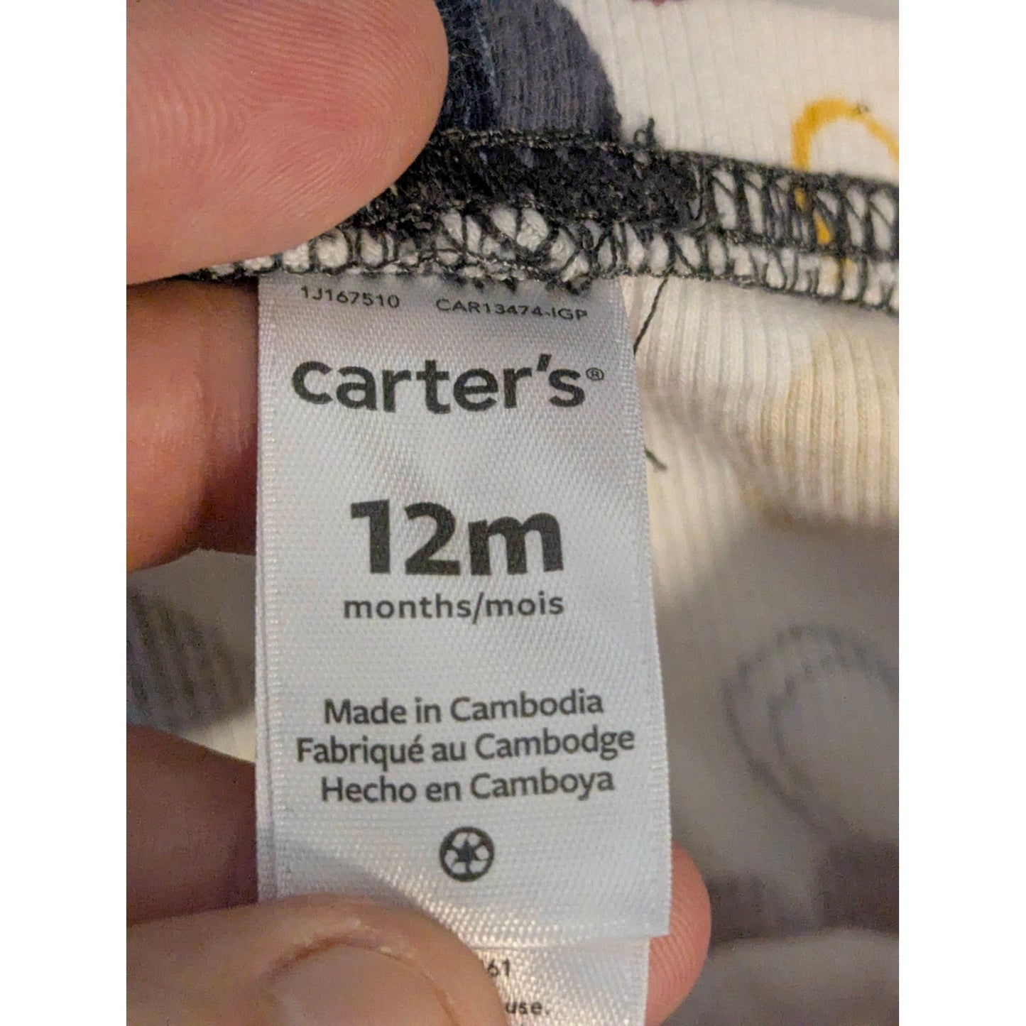 Carter's Baby Girls Multi-Color Heart Print Leggings 12M