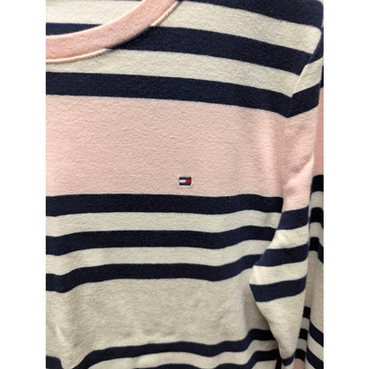 Vintage Tommy Hilfiger Size Large Preppy striped Top Long sleeve round neck