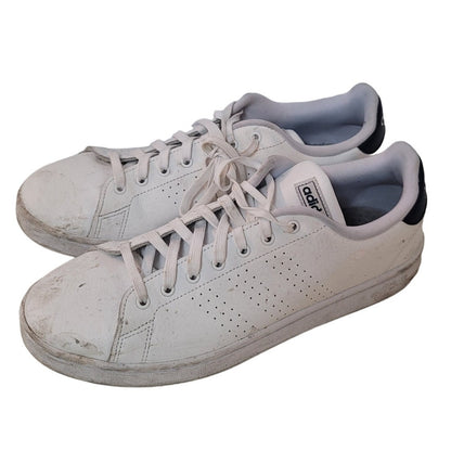 adidas mens white Sneakers size 11.5 trainers preowned
