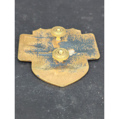 Vintage Greyhound Bus Lines Driver Cap Badge Leave The Driving To Us Metal