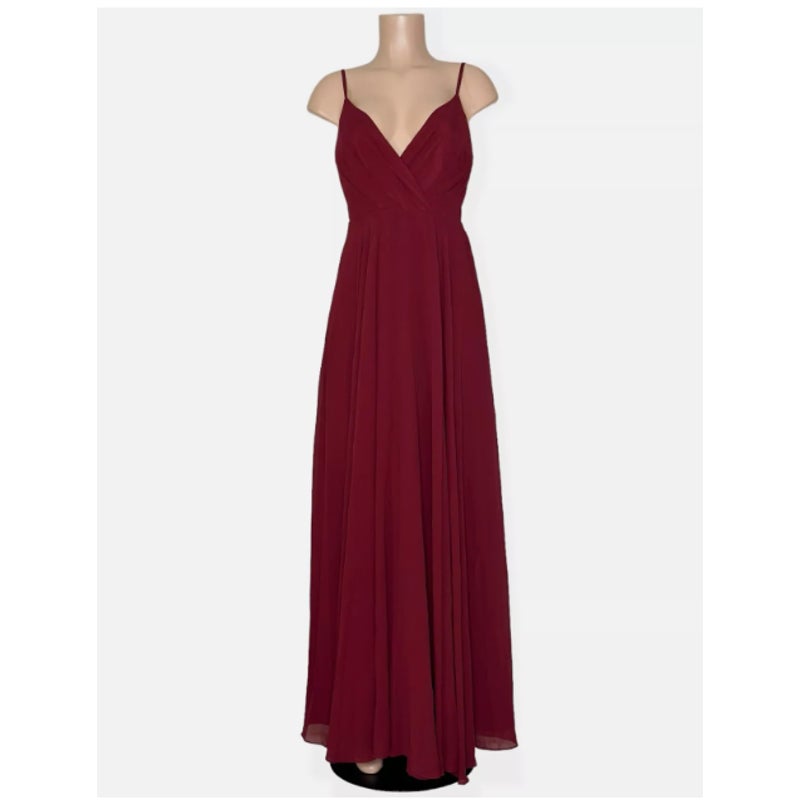 Lulus NEW All About Love Red Maxi Dress Size 2 Formal Sleeveless flowy