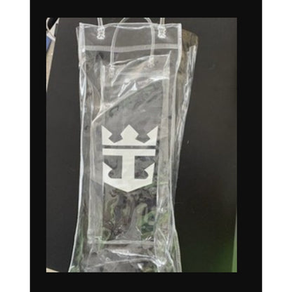 Royal Caribbean Clear Vinyl Wine Tote Gift Bag Perfect to Announce Your Sailaway