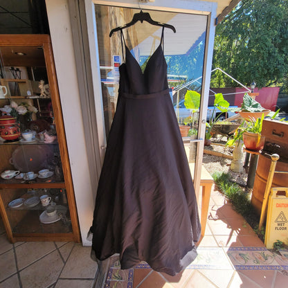 Mac Duggal NEW Black Gown Size 12 Formal Dress Wedding Prom Ball Tulle Belle