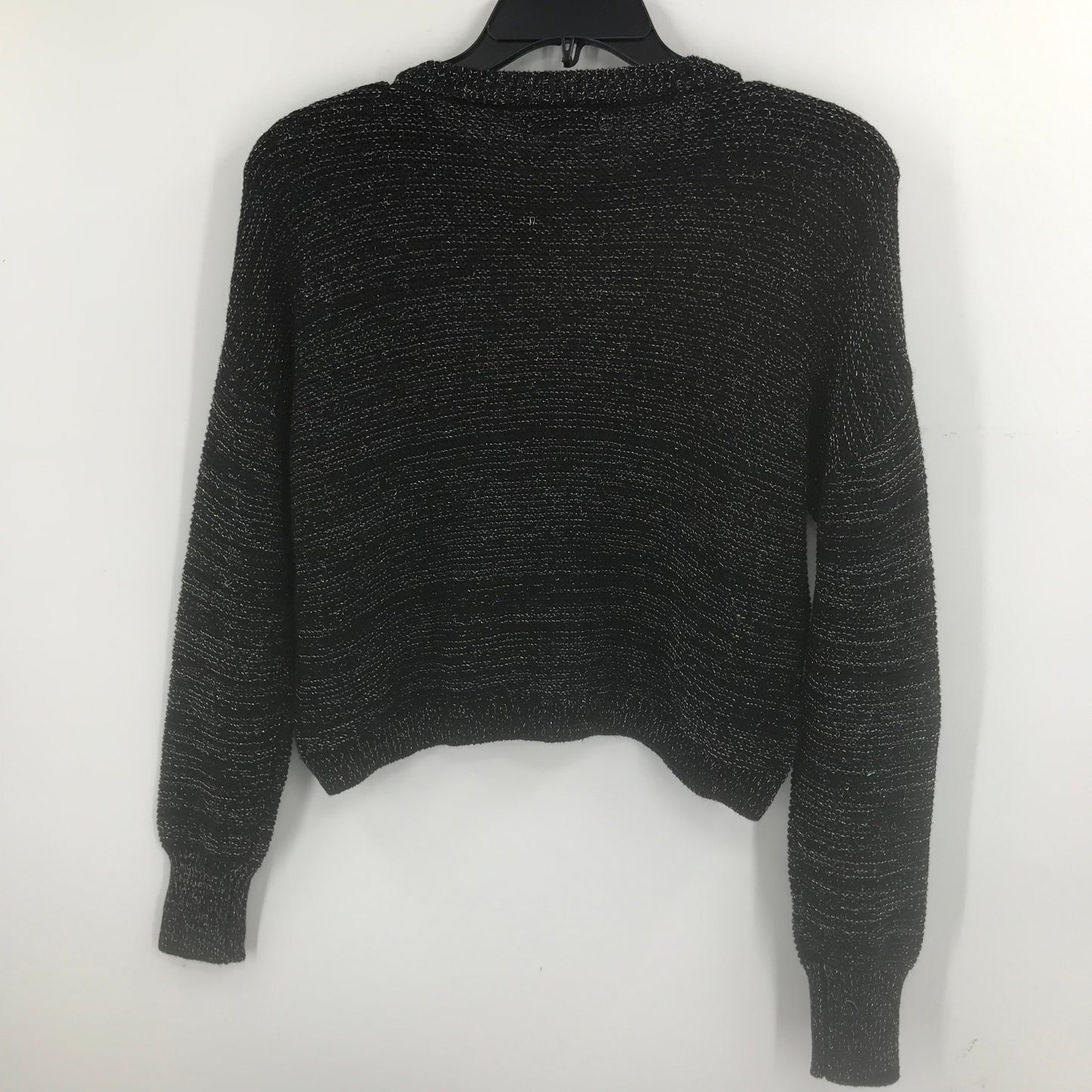 Harper Canyon Black Metallic Pullover Sweater Size large (10/12) KID long sleeve