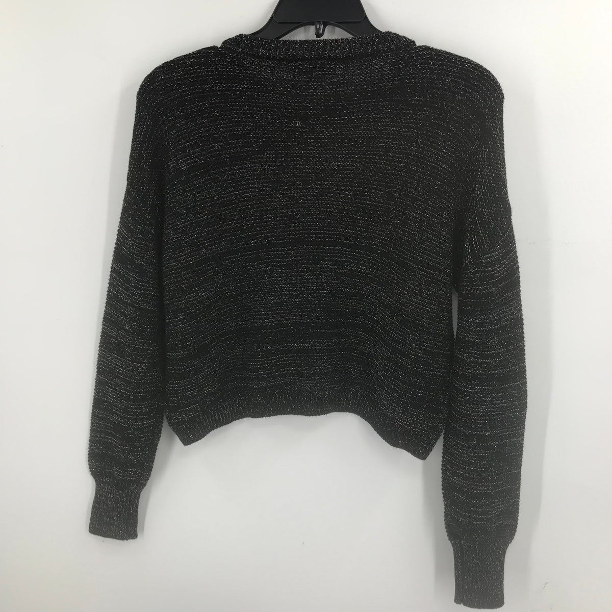 Harper Canyon Black Metallic Pullover Sweater Size large (10/12) KID long sleeve