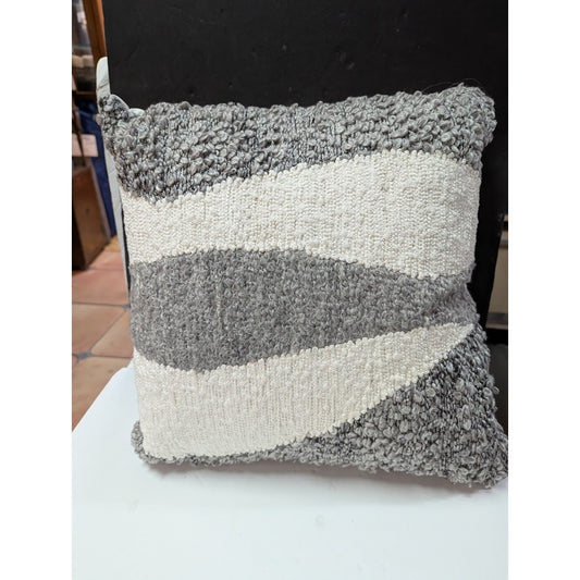 Murmur  Embroidered Throw Hand woven New $126.00 Linen Pillow 15"x15" w/ Insert