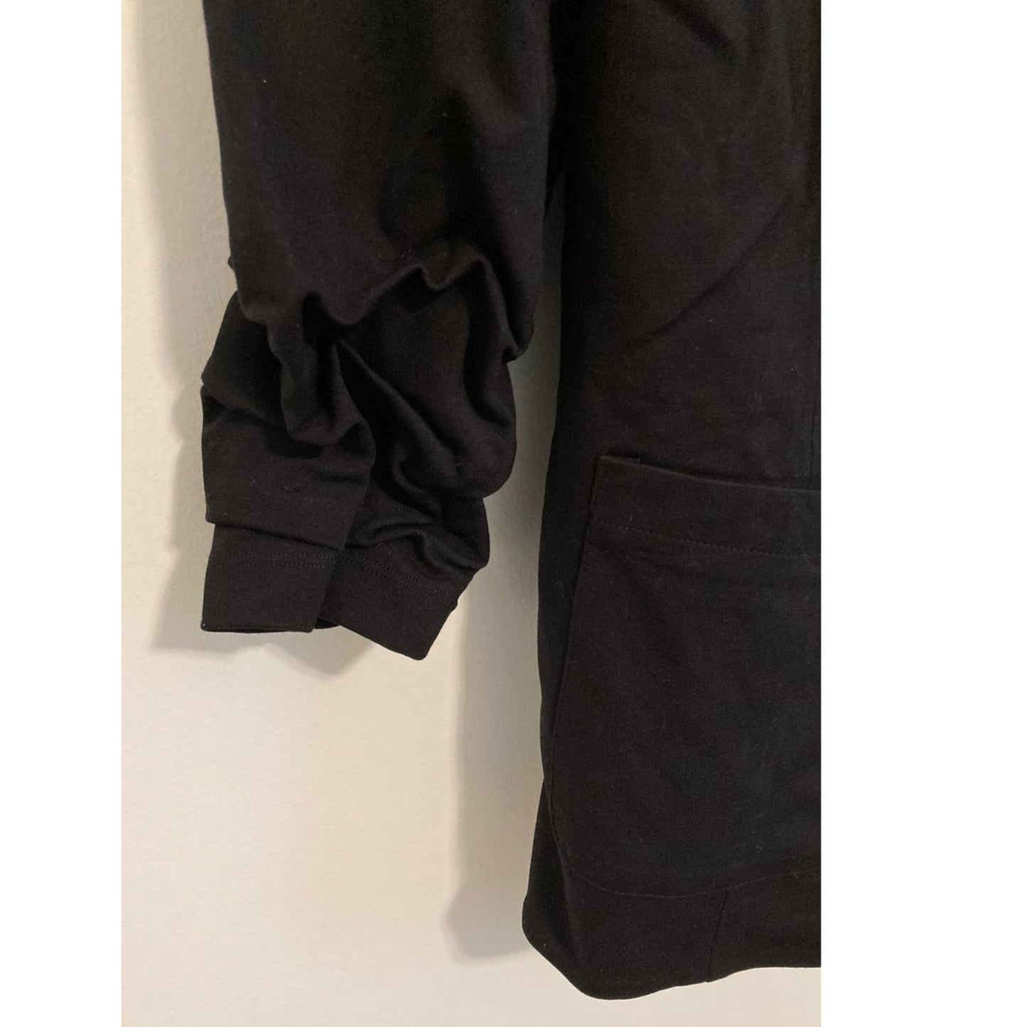 Vince Camuto Ruch Sleeve One-Button Jacket MEDIUM career work Rich Black NWT