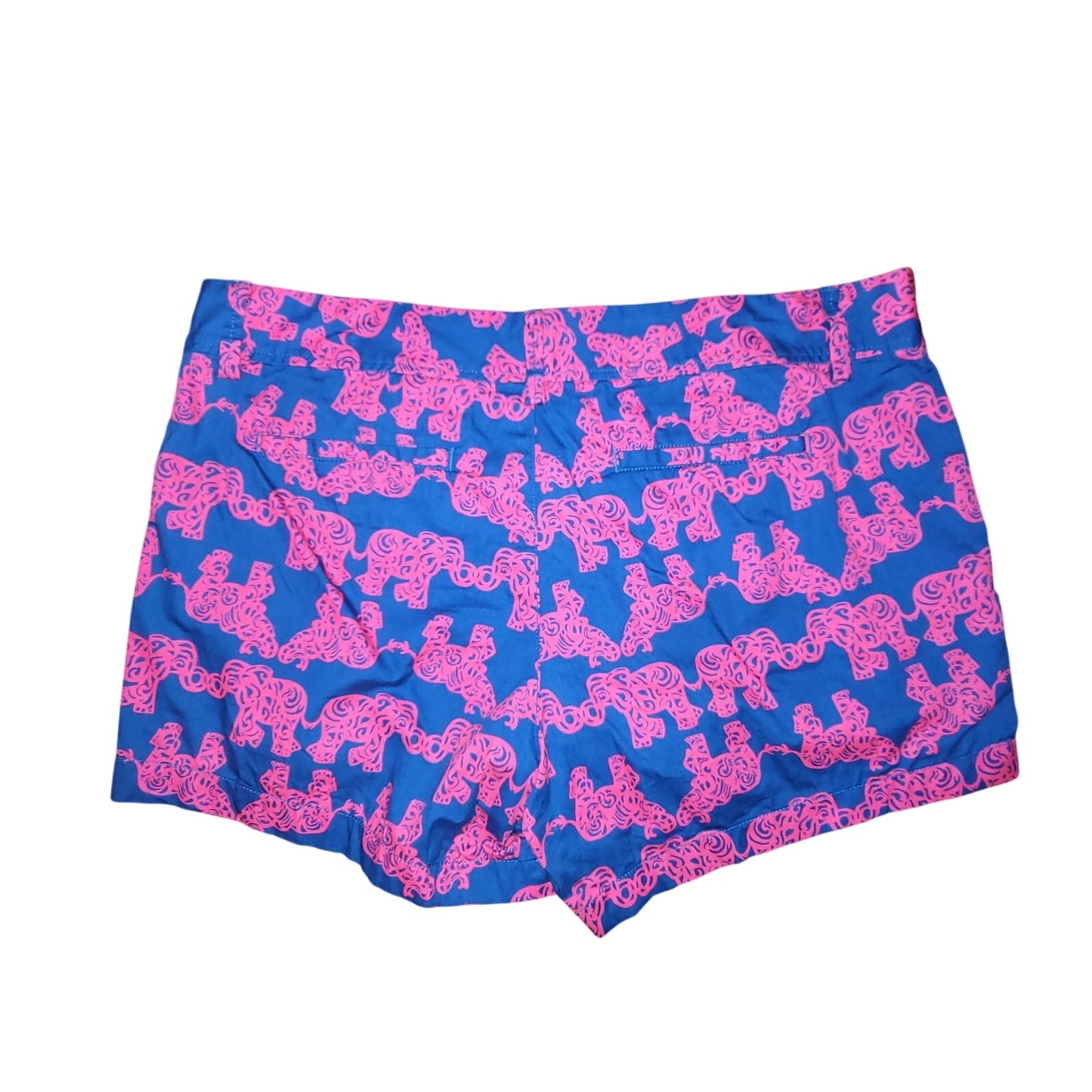 Lilly Pulitzer Size 16 Callahan Shorts "Pack Your Trunk" Pink Elephant Resort