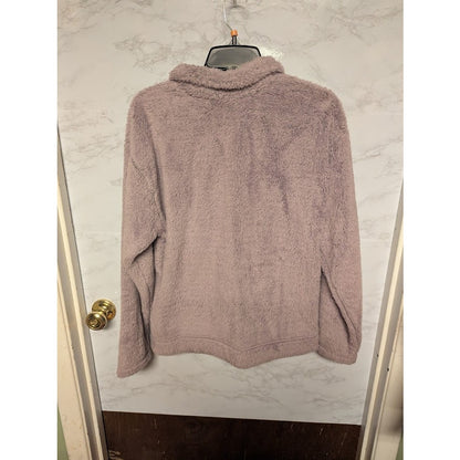 NEW The North Face Furry Fleece Ashen Purple Size Large jacket pockets Pullover