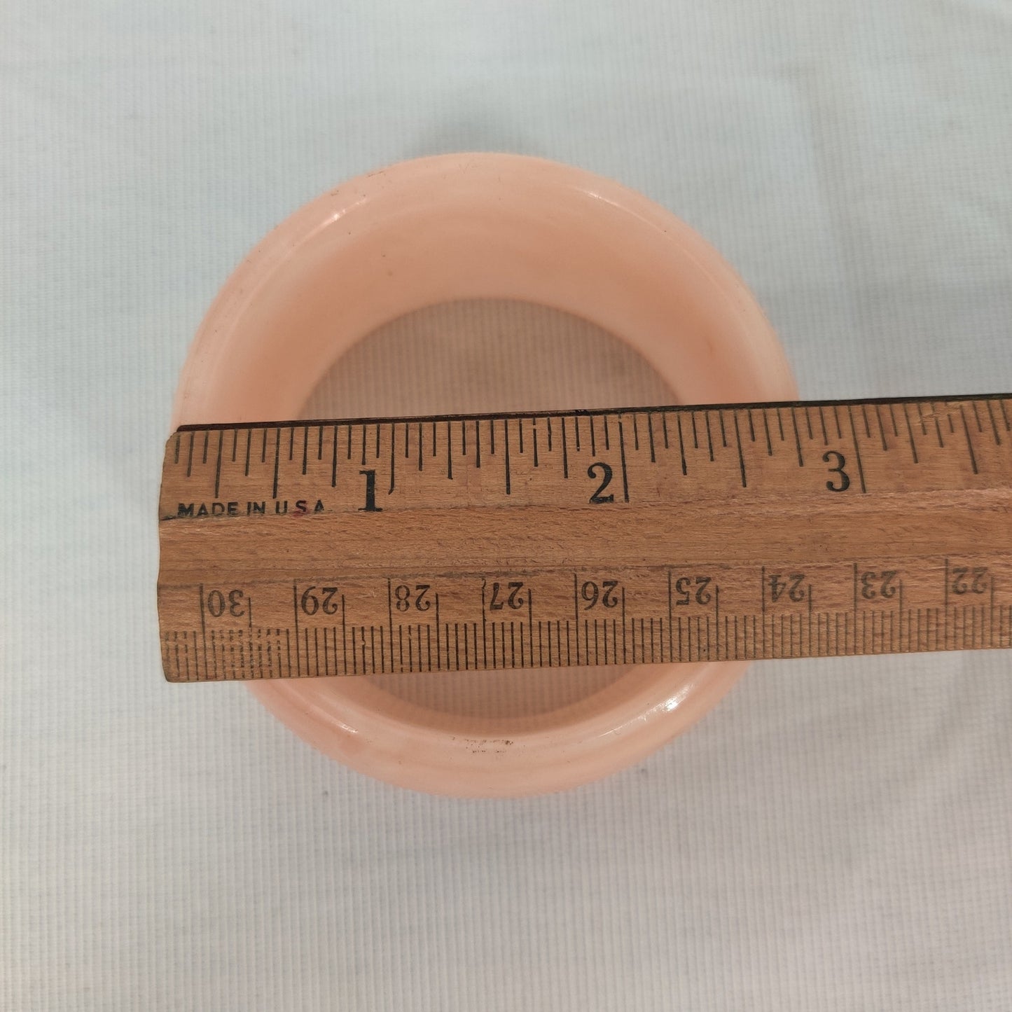 Vintage Pink Marbleized Acrylic Bangle Bracelet 70s 80s Chunky MCM Statement