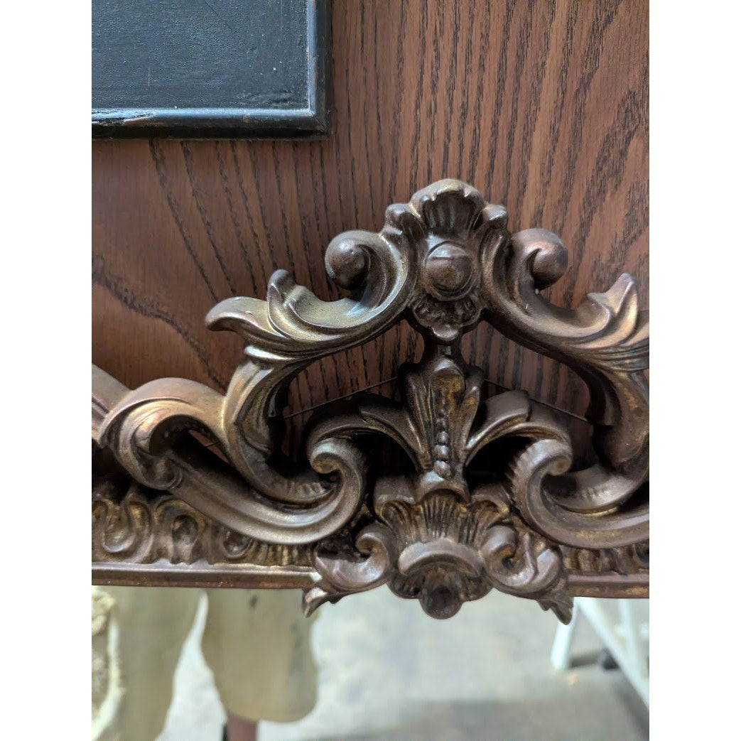 SECONDHAND SANDIES: Vintage 48" x 33" Ornate Molded Mirror gold finish