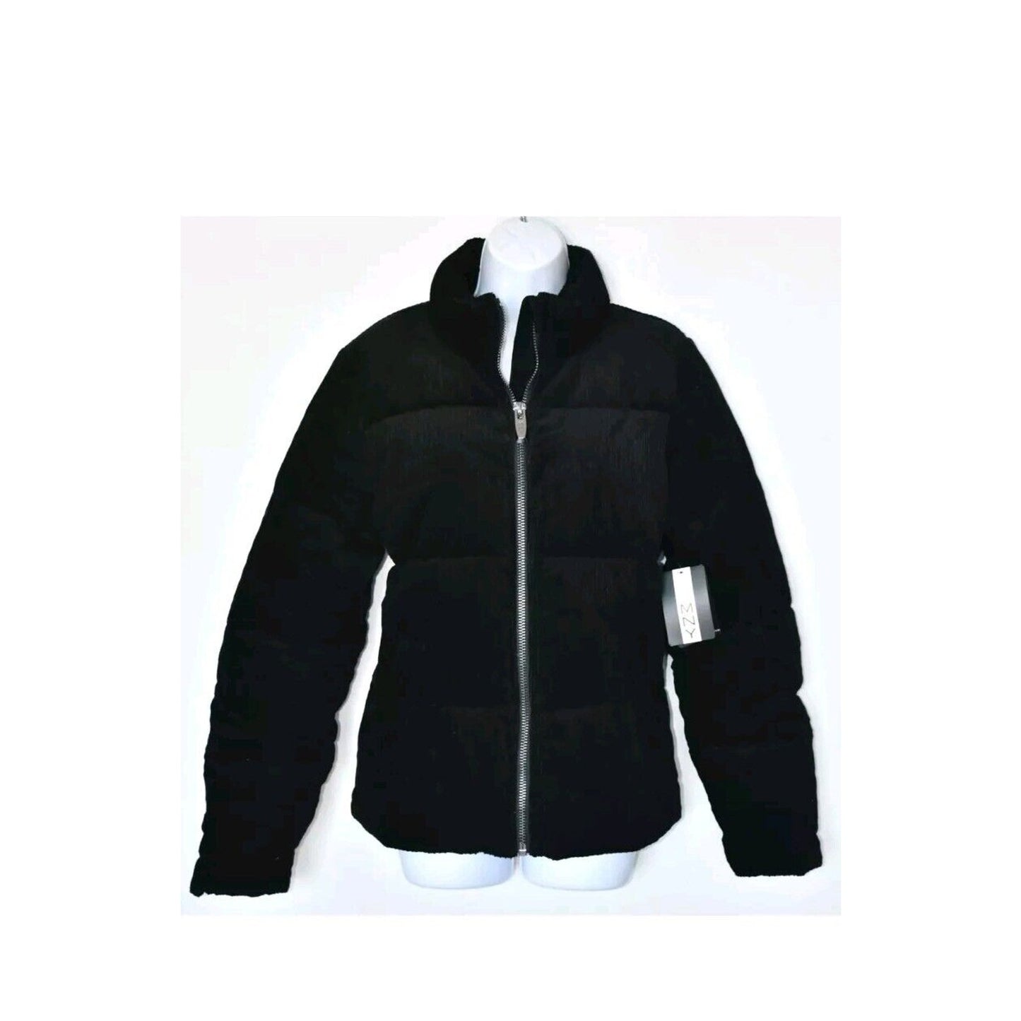 MARC NEW YORK NWT $129 SUPER PUFFER CORDUROY COTTON BLACK JACKET Small NEW