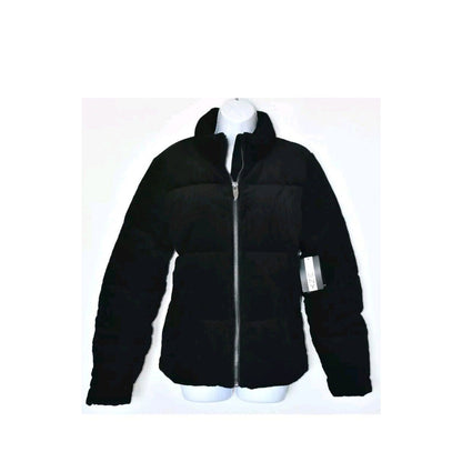 MARC NEW YORK NWT $129 SUPER PUFFER CORDUROY COTTON BLACK JACKET Small NEW