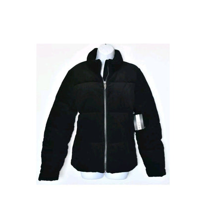 MARC NEW YORK NWT $129 SUPER PUFFER CORDUROY COTTON BLACK JACKET Small NEW