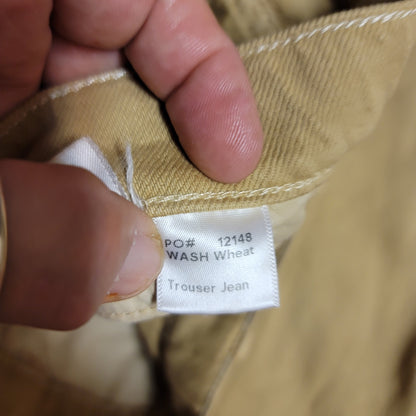 Reformation size 28" x  31" Flare bell bottom wheat jeans pants NEW