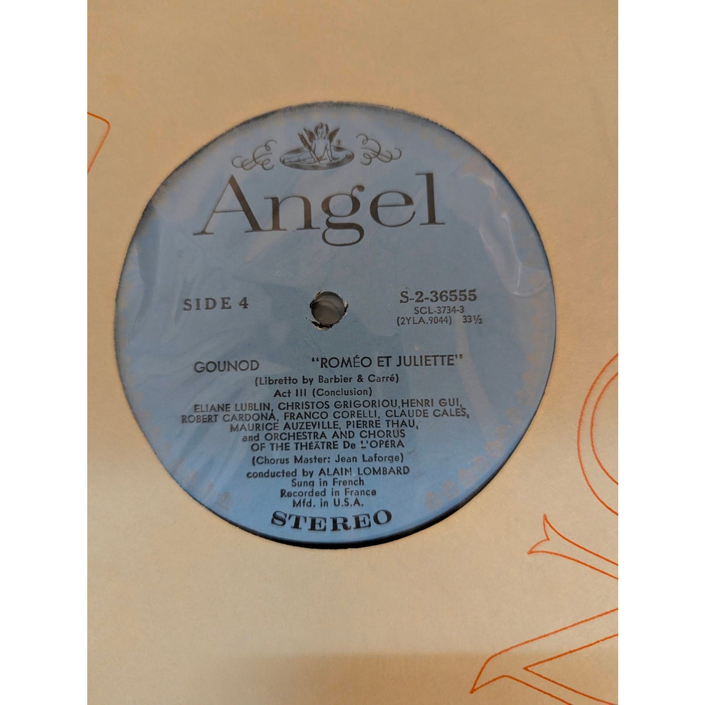 Gounod Romeo and Juliet Freni Corelli Angel S-3732 3-LP Box Set Records Libretto