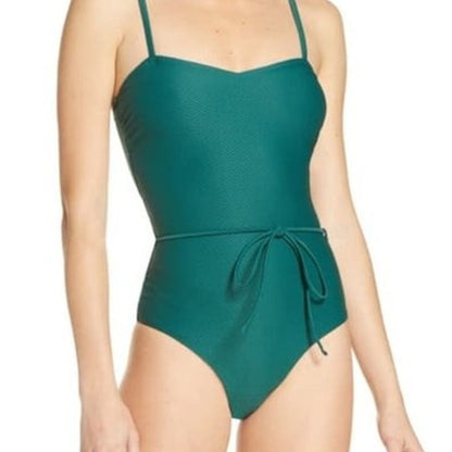 Chelsea28 Easy Tie One-Piece Swimwear Swimsuit Sweetheart Neck Size Large NWT
