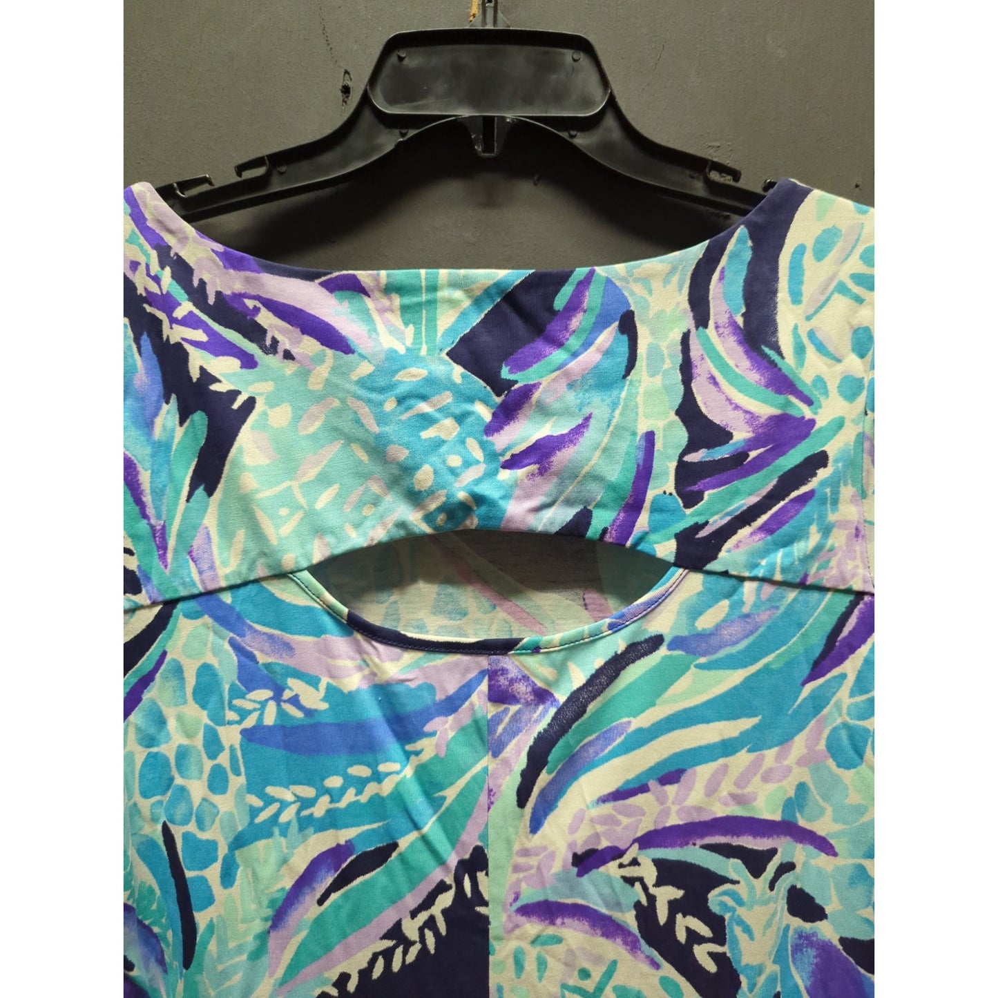 Lilly Pulitzer Hollee shift dress MEDIUM "Alotta Colada" print keyhole back