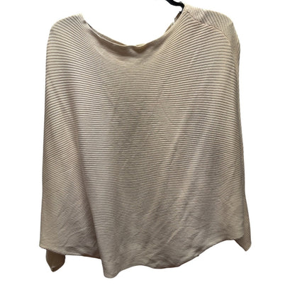 Cloth by Ed Nordstrom Rack Cream Rib Knit Poncho Sweater Casual Comfort Medium