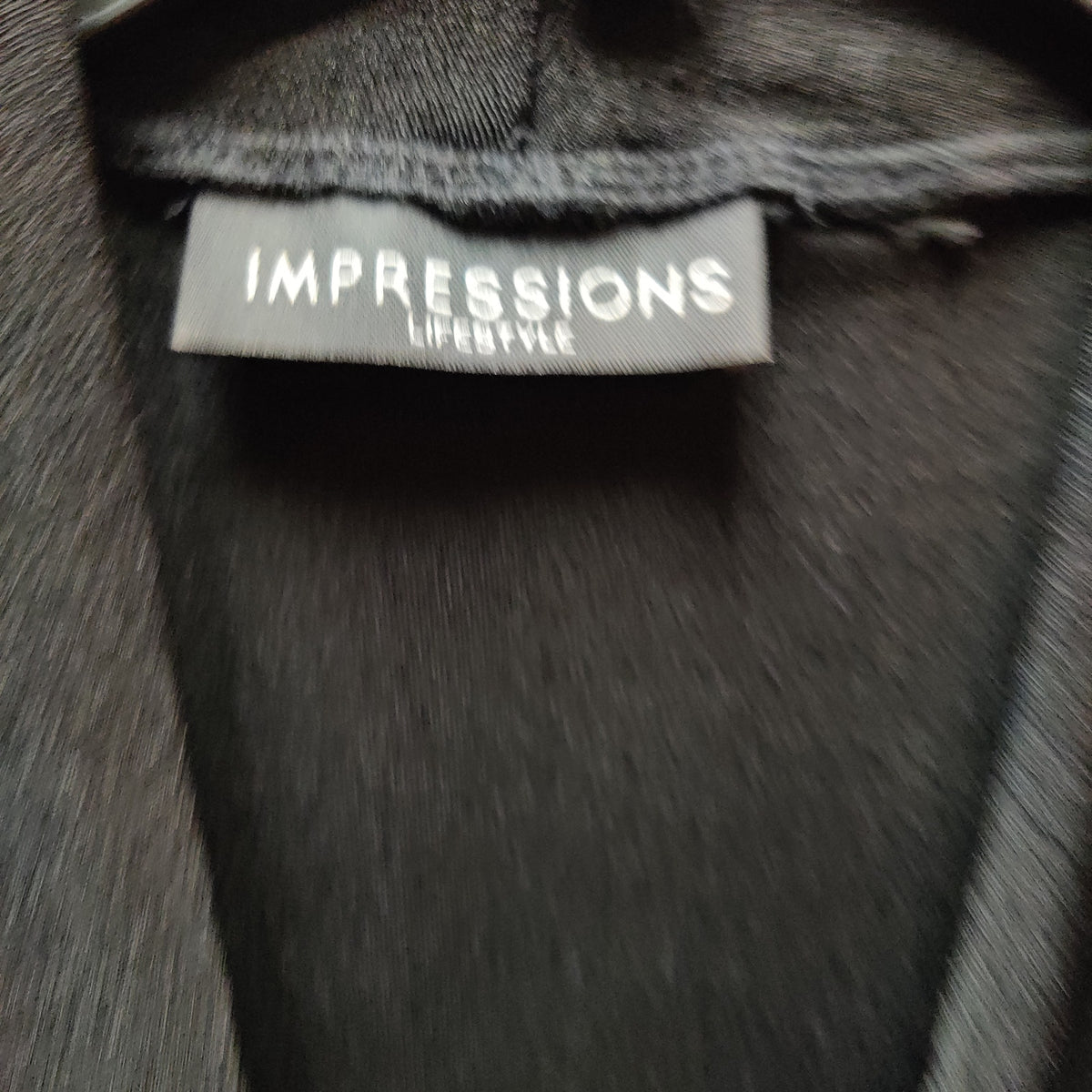 Impressions Lifestyle Black Cowl Neck Sleeveless Top Womens Medium Knit Blouse