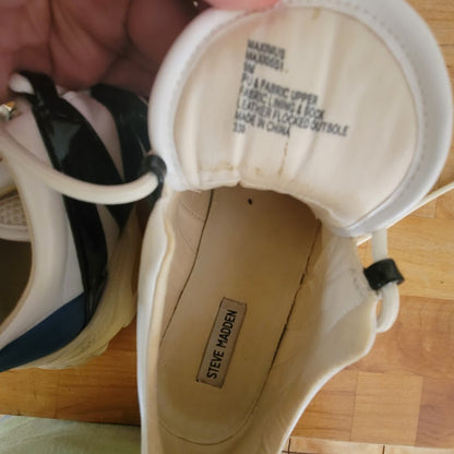Steve Madden Size 9 Womens Maximus Sneakers Fabric / leather