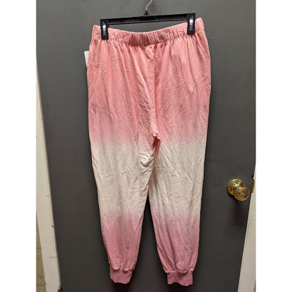 BP. Nordstrom Pajama Women Pink Dip Dye Terry Joggers NWT Large Cozy Loungewear