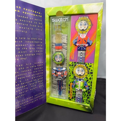 Swatch Vintage UNOPENED UNWORN Special SDN120 PACK-Stripp,Scuba 200 Series 1996