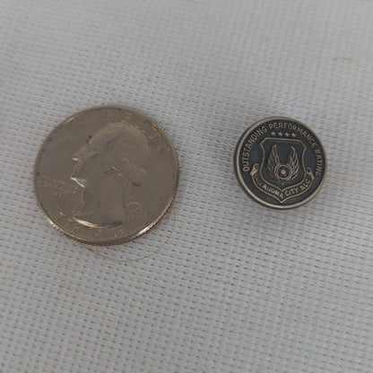 Vintage Pin Sterling Tie Tack Outstanding Performance Rating Oklahoma City ALC