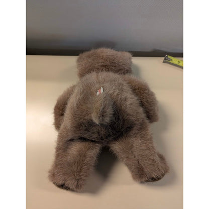 Vintage 1988 GUND Brown Plush Teddy Bear Soft Stuffed Animal Retro