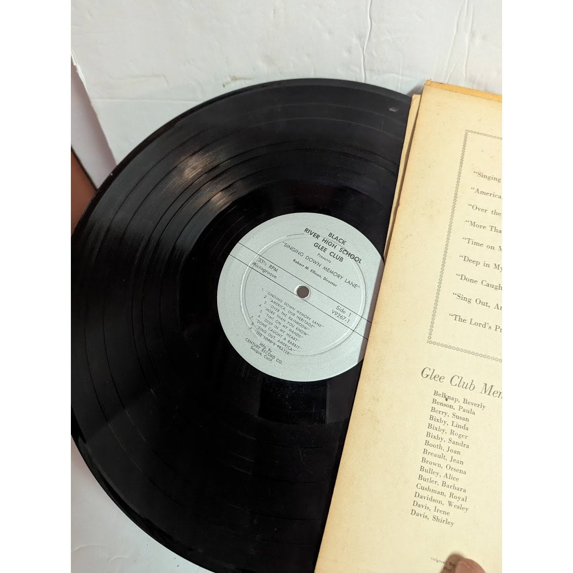 Singing Down Memory Lane Album black river High School Glee Club 1959 Record