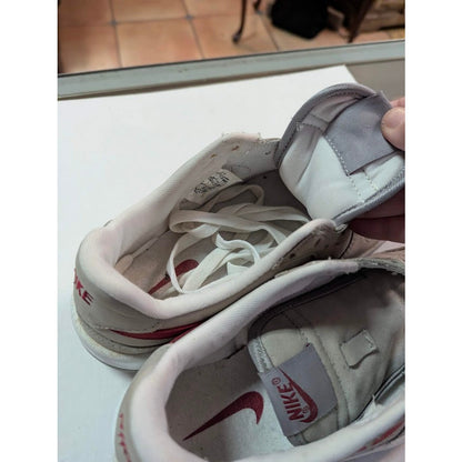 Nike Court Vision Alta Platform Sneakers Womens Size 6.5 Grey Red Y2K Athletic