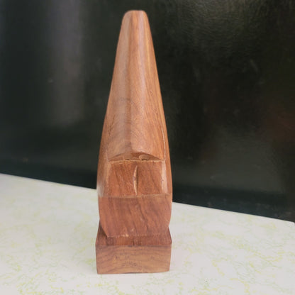 Nose Shaped Wooden Glasses Rest Holder Storage Funny Statue Face Wood Handmade
