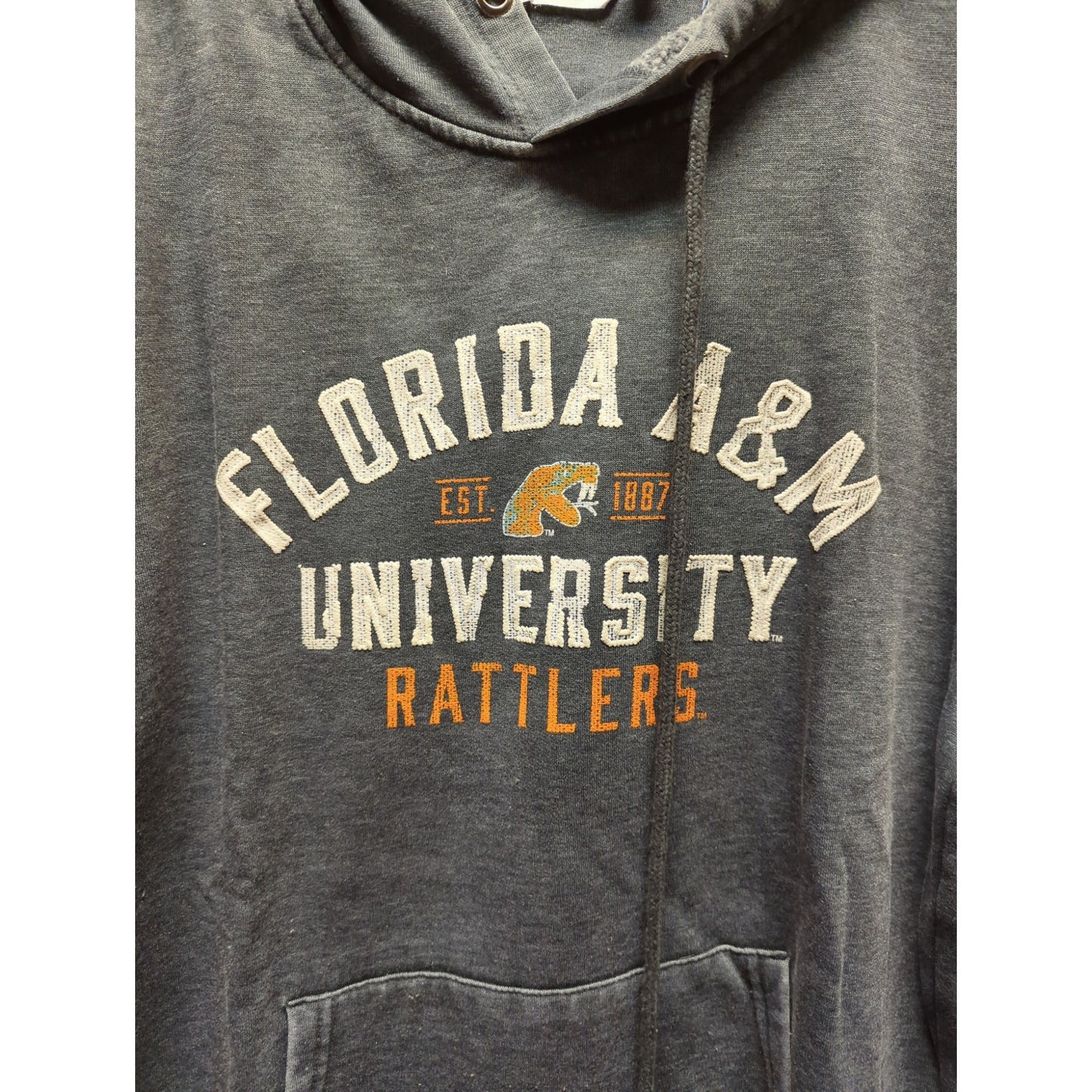 Camp David Florida A & M University FAMU rattlers hoodie sweatshirt kangaroo MED
