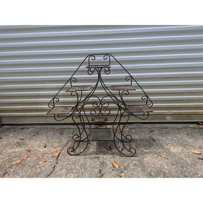 SECONDHAND SANDIES: Vintage Heavy 6 Pot Iron Plant stand
