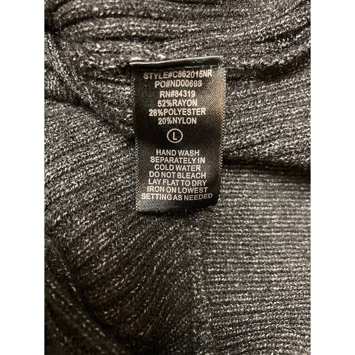 Devotion by Cyrus Pullover Sweater Large Phantom Heather NEW Boat Neck Dolman