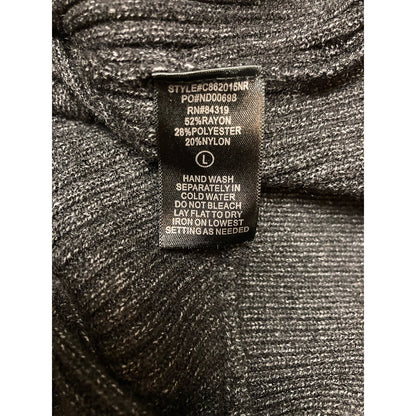 Devotion by Cyrus Pullover Sweater Large Phantom Heather NEW Boat Neck Dolman