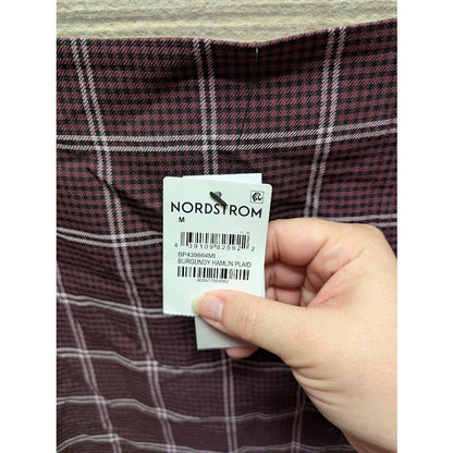 BP. NEW size medium burgundy hamlin plaid MINI skirt